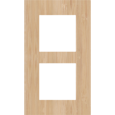 Afdekplaat dubbel verticaal Pure Bamboo