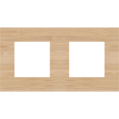 Afdekplaat dubbel Pure Bamboo