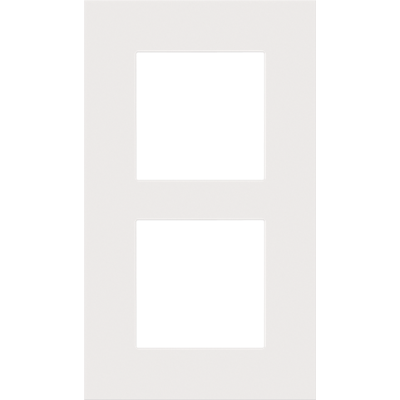 Afdekplaat dubbel verticaal Pure Steel White