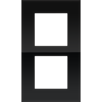 Afdekplaat dubbel verticaal Pure Liquid Black