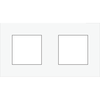 Afdekplaat dubbel Pure Liquid Snow White Afdekplaat dubbel Pure Liquid Snow White