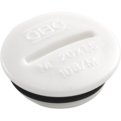 Stop M20x1.5 polyamide - Wit