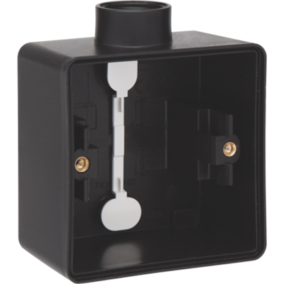 Hydro opbouwdoos enkel 1 ingang Black