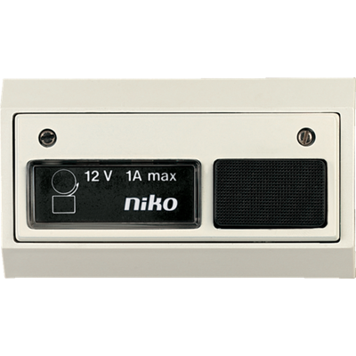 Beldrukknop met lamp 12V-1A Wit-Wit