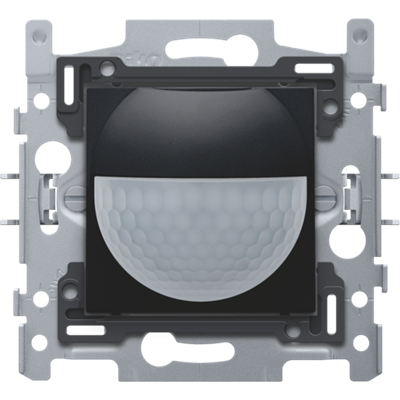 PIR detector + actor 180° 10A 9m 1-30min Black Coated