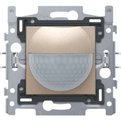 PIR detector + actor 180° 10A 9m 1-30min Champagne Coated