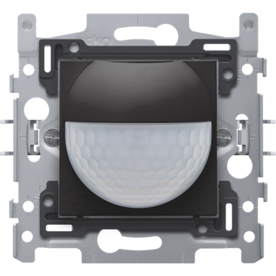PIR detector + actor 180° 10A 9m 1-30min Piano Black Coated