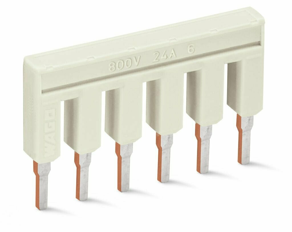 Brug 6 pins voor railrijgklem