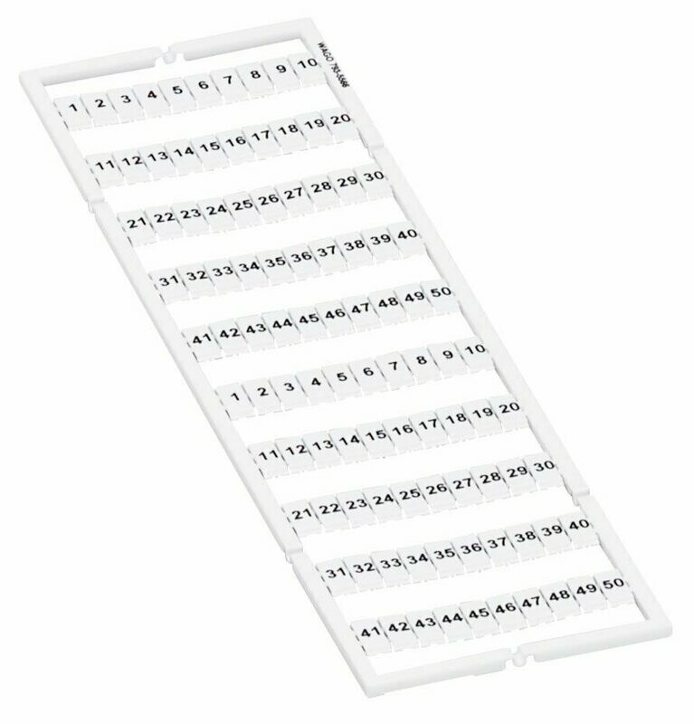 Markeringskaart nrs 1-50