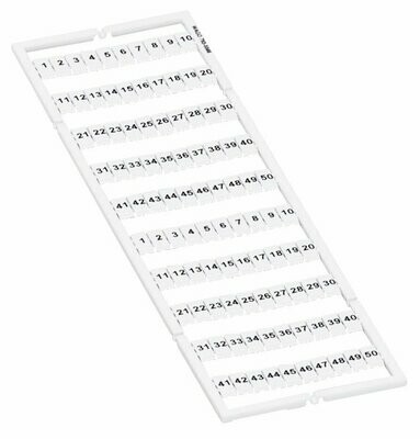 Markeringskaart nrs 1-50