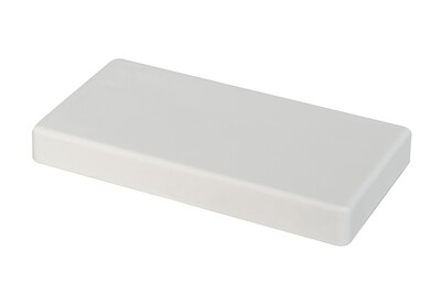 Eindstuk 100mm voor witte goot