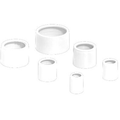 Eindtul 20mm wit (100st)