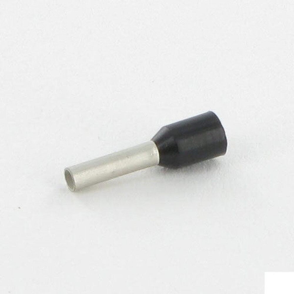 Aderhuls 1,5mm² geisoleerd Zwart (100st)