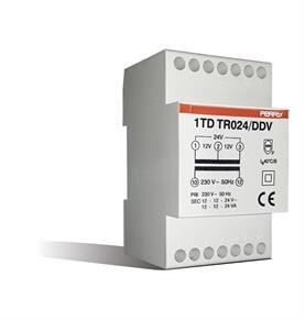 Beltransfo 12-24Vac 24VA 2,0A-1,0A 3mod