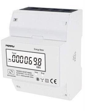 KW uurteller max. 100A 3x230/400V 4mod geijkt KW uurteller max. 100A 3x230/400V 4mod geijkt
