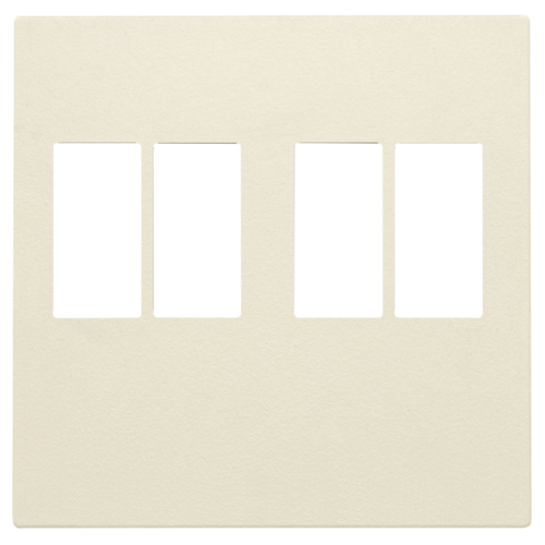 Toets boxaansluiting dubbel Cream