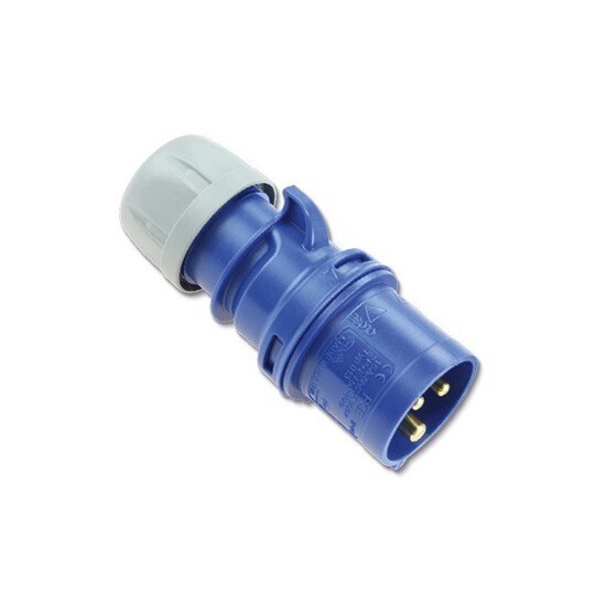 CEE stekker 3P 32A 230V IP44 Blauw