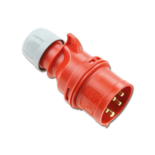 CEE stekker 5P 32A 400V IP44 Rood