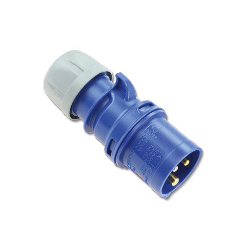 CEE stekker 3P 16A 230V IP44 Blauw
