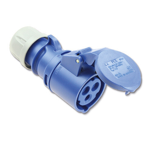 CEE koppelstekker 3P 16A 230V IP44 Blauw
