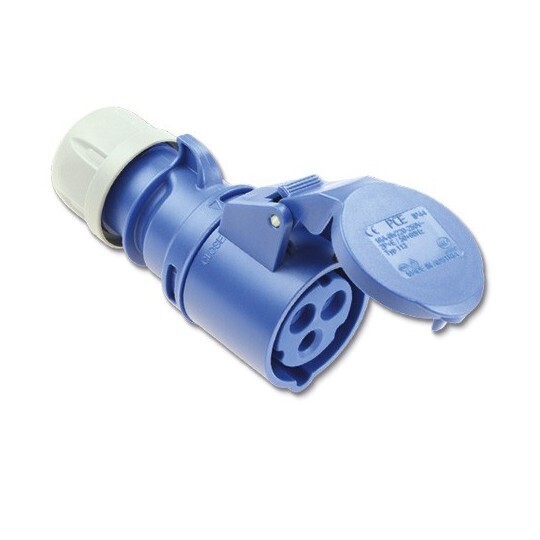CEE koppelstekker 3P 32A 230V IP44 Blauw