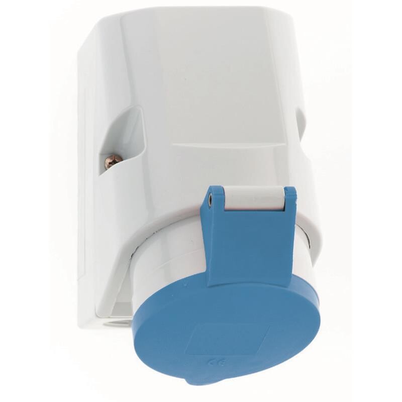 CEE stopc opbouw 3p 32A 230V IP44 Blauw