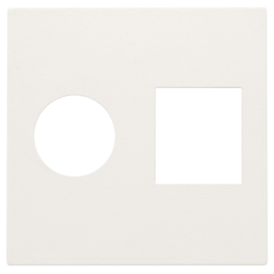 Toets TV / RJ45 UTP White Toets TV / RJ45 UTP White