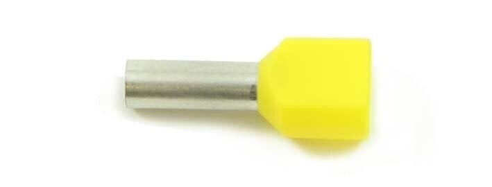 Aderhuls 6mm² twin geisoleerd Geel (100st)