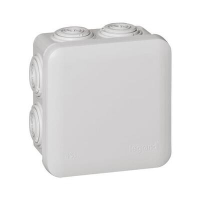 Aftakdoos 80x80x45mm - 7 ingangen IP55
