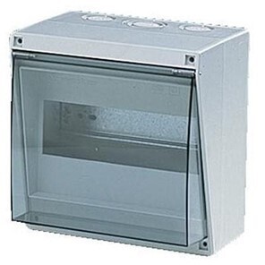 Verdeelkast 8 module - doorzichtige deur