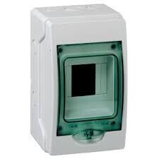 Verdeelkast 4 module - doorzichtige deur