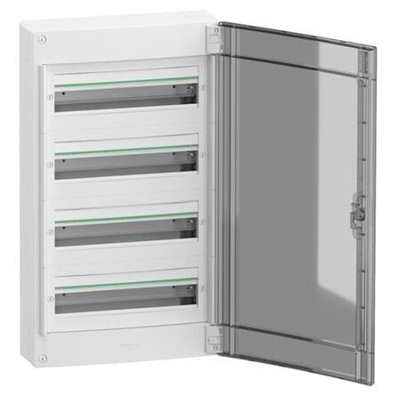 Verdeelkast 72 module (4x18) - doorzichtige deur