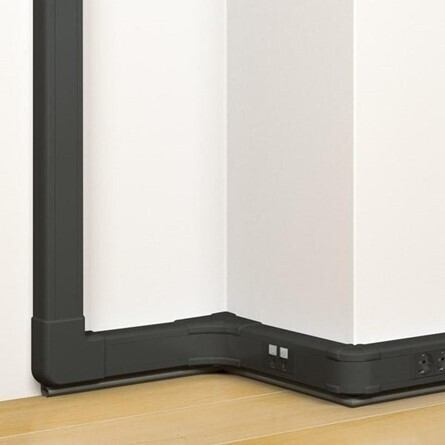 DLP 80 goot 80x50x2000mm PVC Zwart