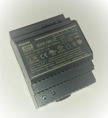 LED voeding 12Vdc 7,5A 90W 4mod