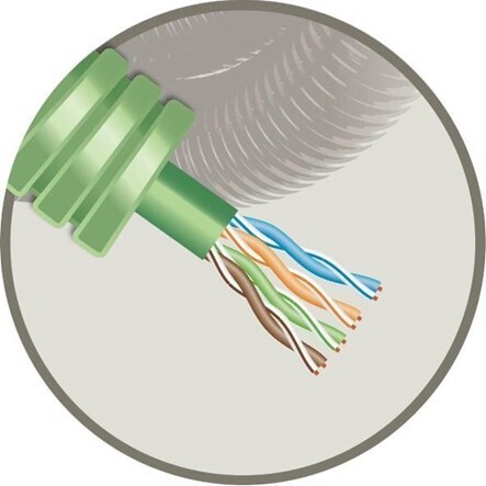 Buis flexibel UTP CAT6 CCA LS0H (100m)