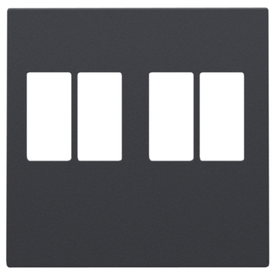 Toets boxaansluiting dubbel Anthracite