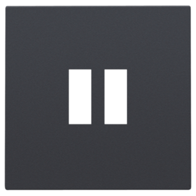 Toets dubbele smart USB-A-lader Anthracite