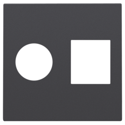 Toets TV / RJ45 UTP Anthracite Toets TV / RJ45 UTP Anthracite