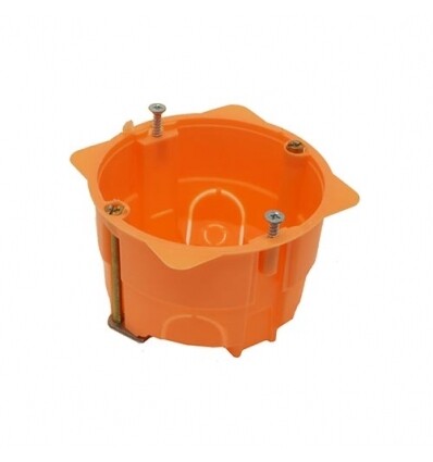 Inbouwdoos enkel 45mm diep - holle wand Oranje