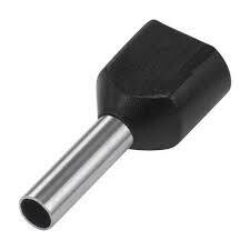 Aderhuls 1,5mm² twin geisoleerd Zwart (100st)