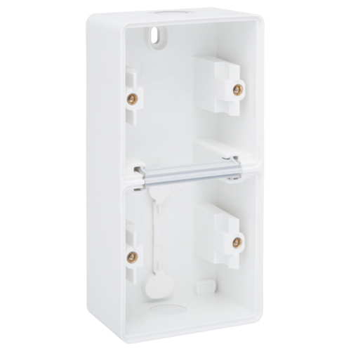 Hydro opbouwdoos 2-voudig White