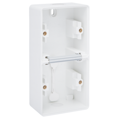 Hydro opbouwdoos 2-voudig White