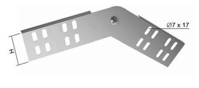 Scharnier voor metalen kabelgoot