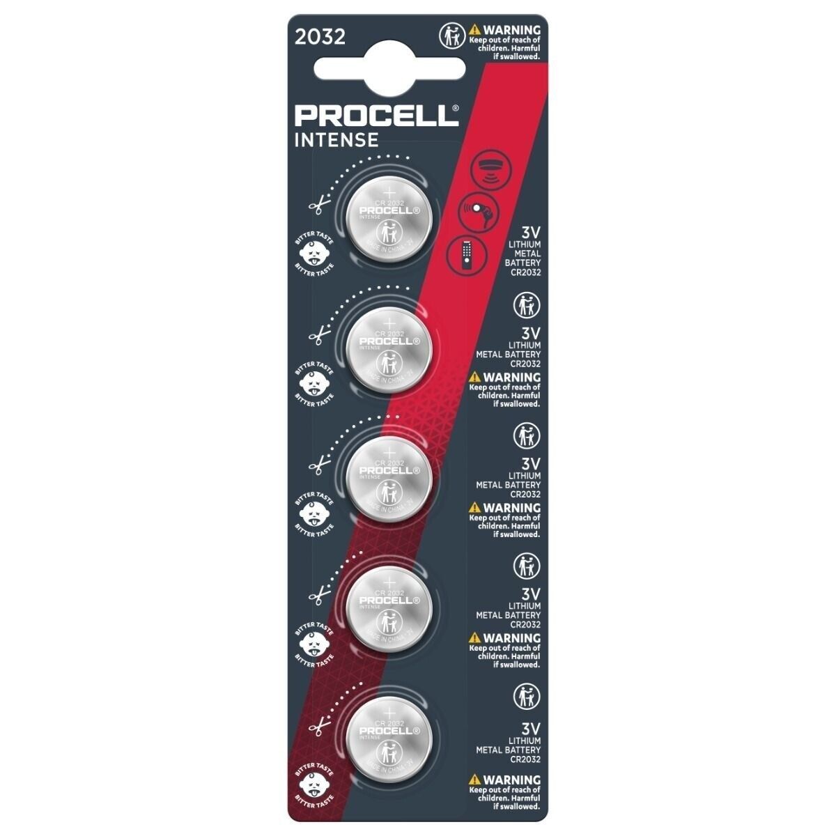 Batterij Procell Intense CR2032 5st Batterij Procell Intense CR2032 5st