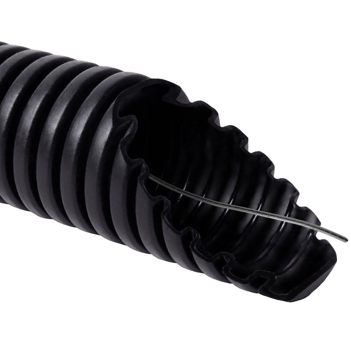 Buis flexibel diam. 32mm zwart LSOH (rol 50m)