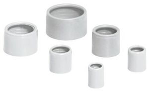 Eindtul 20mm licht grijs (100st)