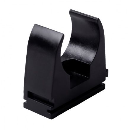 Vorkklem 32mm koppelbaar zwart