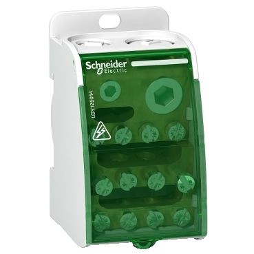 Linergy DS - schroefverdeelblok 1P - 250A - 14 openingen