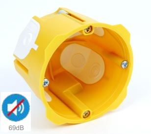Inbouwdoos enkel 50mm diep - holle wand Luchtdicht