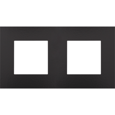 Afdekplaat dubbel Pure Bakelite Piano Black